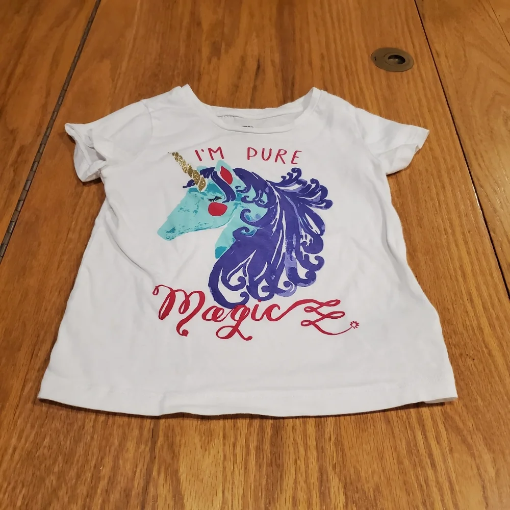 Unicorn Tee Shirt 3T Spotted Zebra - Picture 2 of 9